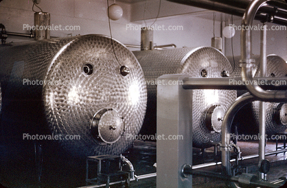 Milk Bottling Plant, Storage Tanks, Metal, Aluminum