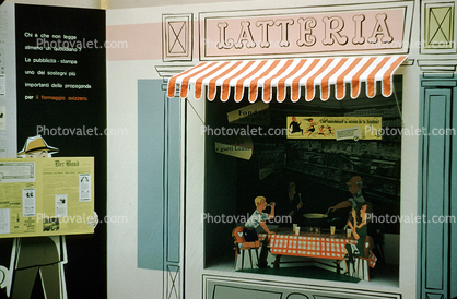 Latteria, Milk Store, Window, Awning