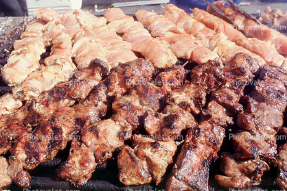 red meat, chicken steak, BBQ, grill, Barbecue, Chicken BBQ