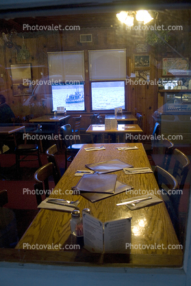 Empty Tables, Interior, Inside, Indoors