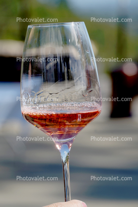 Rose Wine, glass