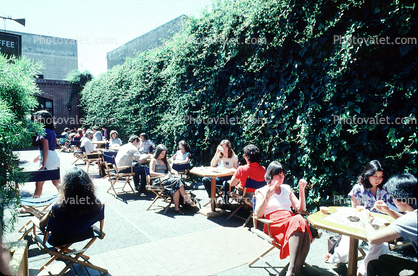Outdoor Cafe, Sidewalk, outside, exterior, 27 August 1981