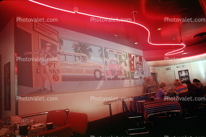 Diner, neon light, 21 November 1983