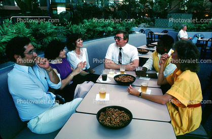 Women, Men, Drink, Beer, Hotel Restaurant, 31 July 1985