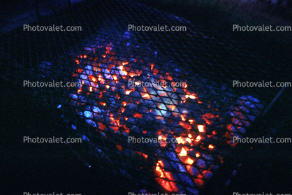 BBQ, coals, hot