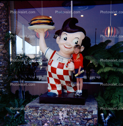 Bob's Big Boy, statue, landmark, strange, funny, Burger, Hamburger, July 1967, 1960s