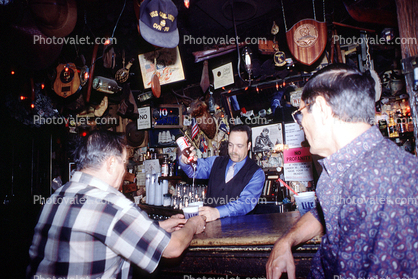Bartender Pouring Beer, Bar