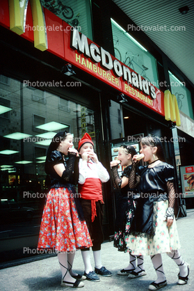 Children in Costume, dress, McDonalds, Andorra