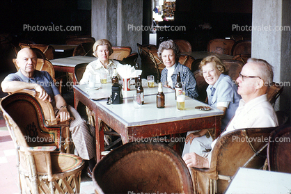 Lunch in the plaza, Tlaquepaque, Jalisco, Mexico, January 1974