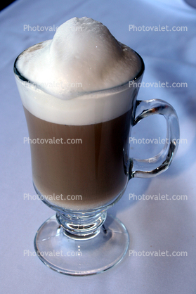 Cappuccino Milk Froth, Foam, mug, full glass