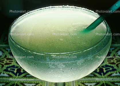 margarita, Tequila, ice cold, full glass, straw