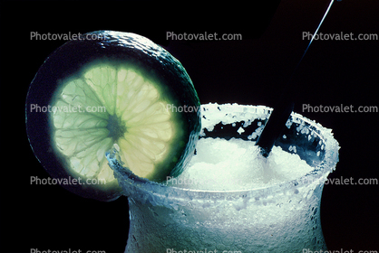 Margarita, Lime Slice, salt, rim, hard liquor, Tequila, straw
