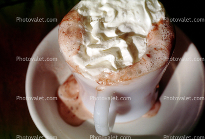 Foamy Latte, Whipped Cream, froth, texture, cup, overflow, brimming