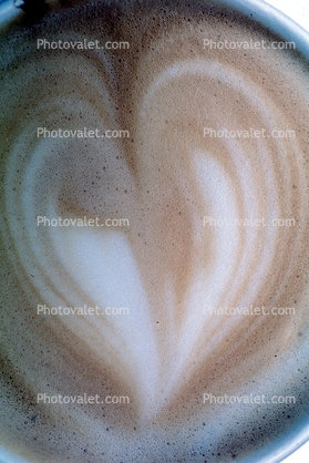 Latte, Milk Froth, Foam, texture, art, Heart Shape