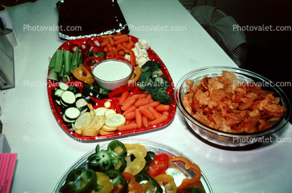 Vegetable Plates, Peppers, carrots, Finger Food