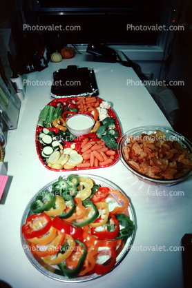 Vegetable Plates, Peppers, Finger Food
