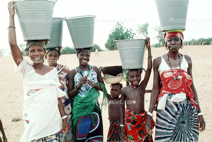 Women and Girls Carrying Water, Dori