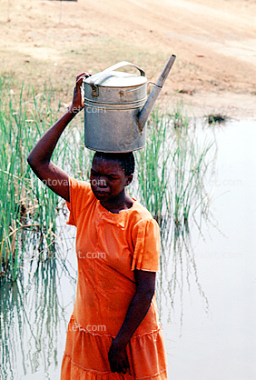 Woman Carrying Water