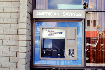 ATM, Automated Teller Machine, American Savings