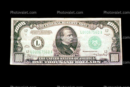 One Thousand Dollar Bill, Cash