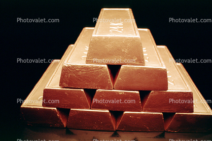 solid gold bricks