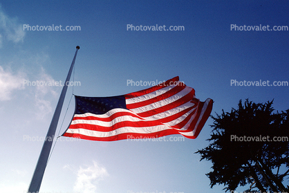 Half Mast, Old Glory, USA, United States of America