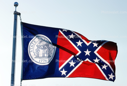 Georgia, State Flag, USA, Fifty State Flags