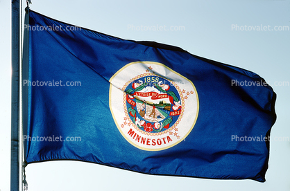 Minnesota, State Flag, Fifty State Flags