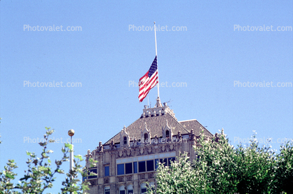 USA Flag at Half Mast