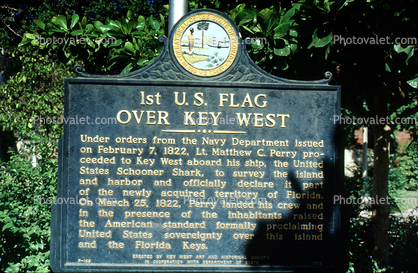 1st U.S. Flag over Key West, Florida