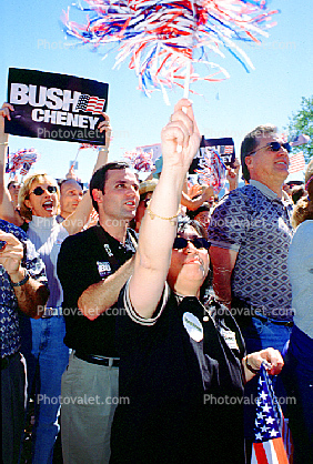 George Bush whistle stop tour