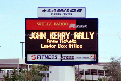 Lawlor Events Center, John Kerry Rally 2004