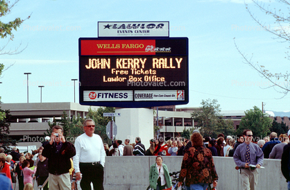 Lawlor Events Center, John Kerry Rally 2004
