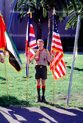 Boy Scouts, Color Guard, United Nations 50th Anniversary
