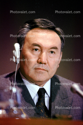 Nursultan Nazarbayev, President of Kazakstan at the UN, May 21 1992