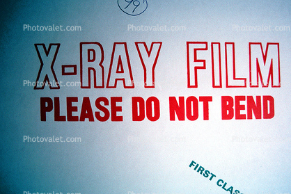 x-ray film, please do not bend