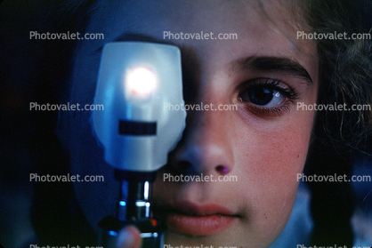 Girl gets an Eye Examination