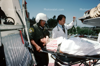 Woman Patient, Bell 206 JetRanger, 15 May 1989