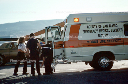 Ambulance, US Highway 101, South San Francisco