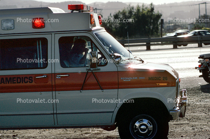 Ambulance, US Highway 101, South San Francisco