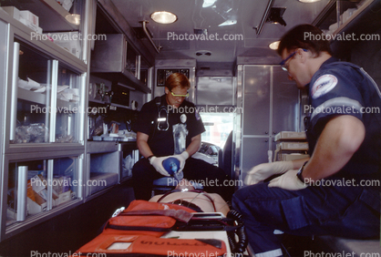 Ambulance, Patient, Guerney, Technicians