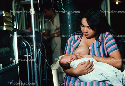 Mother Breastfeeding her Child, La Leche, Well Baby Clinic