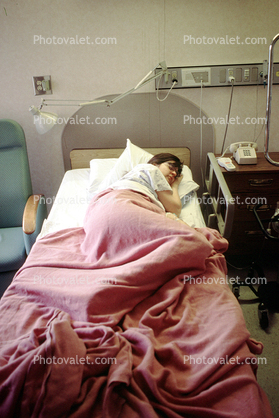Woman, Female, Post-Op, Patient, bed
