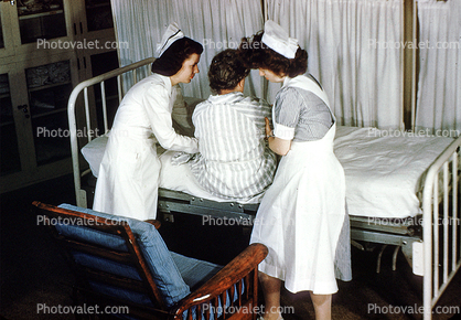 Patient and Nurse, 1949, 1940s