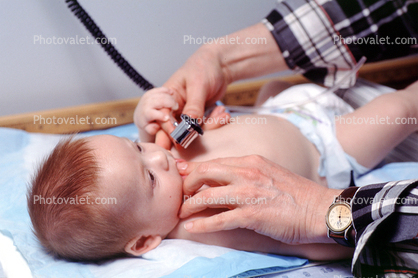 Stethoscope, Examination, Check-Up, Doctors Office, Hand, Finger, Redhead