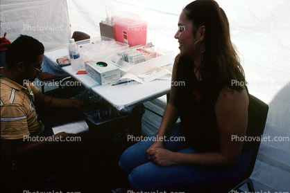 Woman, getting a, Blood Test