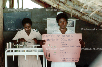 Nurses, Teaching Mothers Basic Health Care for their Children, Rushinga Zimbabwe