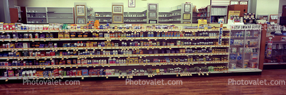 Pharmacy, Racks, Retail, Panorama