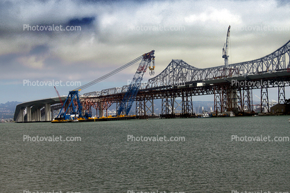 Left Coast Lifter, Giant Floating Crane, Construction of the new Bay Bridge