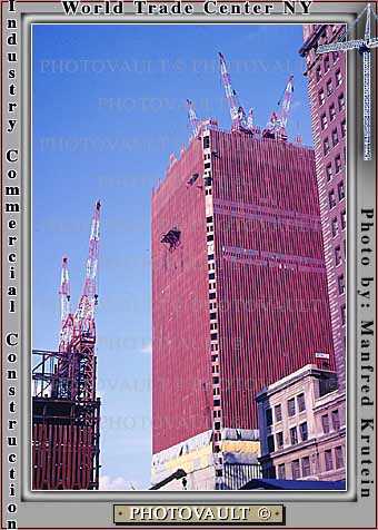 World Trade Center Construction, Cranes, Steel
